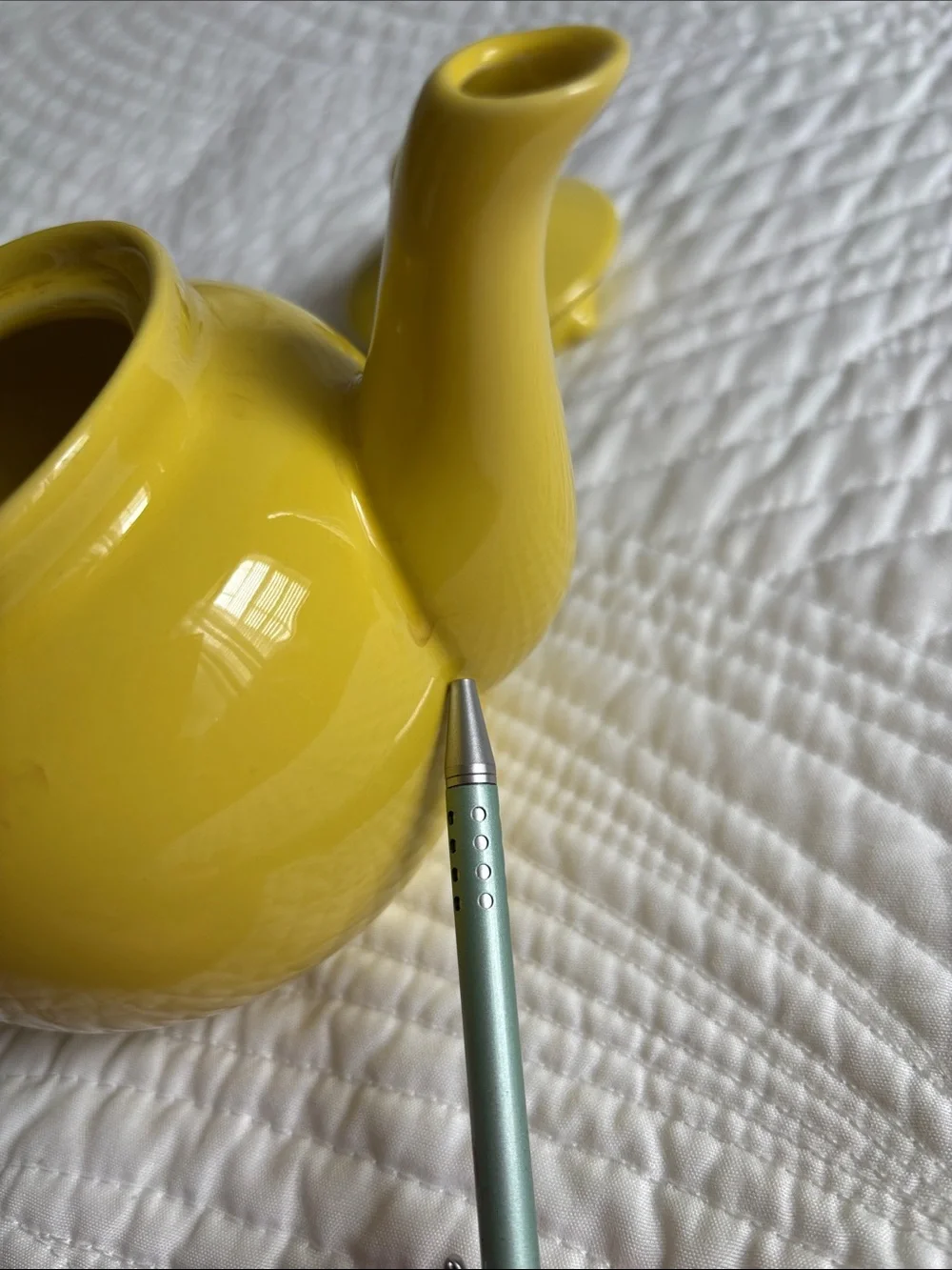 Bright Yellow Teapot Old Amsterdam Porcelain Works